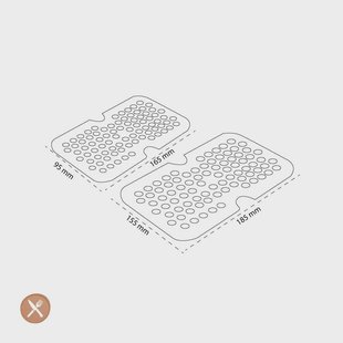 Zwilling - Fresh & Save Inlegrooster plastic dozen M/L 2 stuks