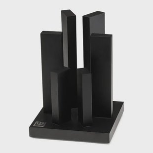 Yaxell - Tower Magnetisch Messenblok - Beukenhout Zwart