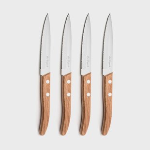Lou laguiole - Forest 4-delige steakmessen set - Hout