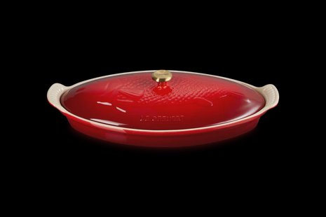 Le Creuset - Ovenschaal Vis 'Kersenrood'