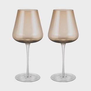 Blomus - BELO Rode Wijnglazen Coffee (set van 2)