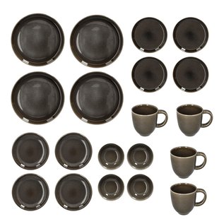 Blomus - Canju Serviesset 4 pers, 20 delig Pewter