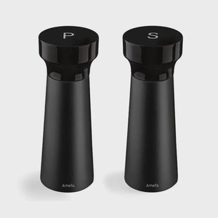 Amefa - Modern Peper- en Zoutmolenset 15 cm - Zwart