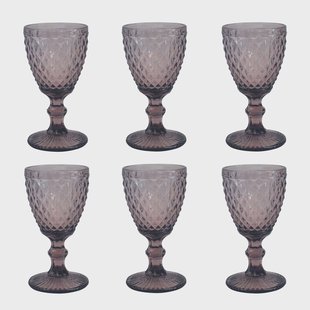 Medard de Noblat - Diamond Wijnglas 20cl Paars (set van 6)