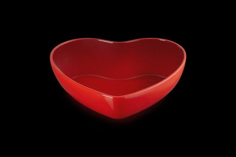 Le Creuset - Serveerschaal Hart Kersenrood 30 cm