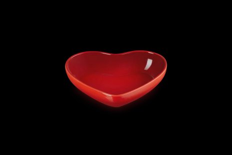 Le Creuset - Schaal Kersenrood Hart 20 cm