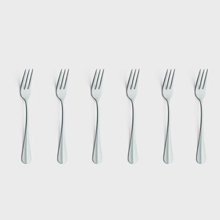 Amefa - Baguette 6 Gebaksvorkjes - Zilver