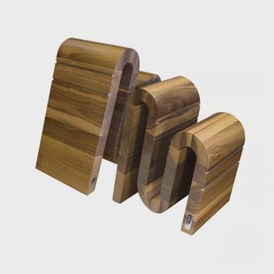 Artelegno - Chicane Magnetisch Messenblok - Walnotenhout