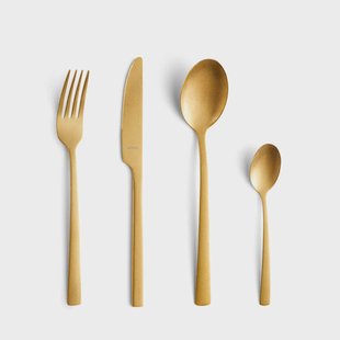 Amefa - Manille Stonewash 16-delige Bestekset - Goud