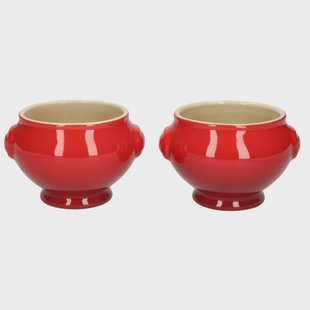 Le Creuset - Soepkommen set van 2 Kersenrood 11cm 0,6l