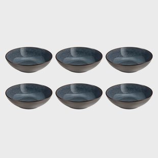 Medard de Noblat - Feeling Indigo - Pastaborden 18 cm (set van 6)