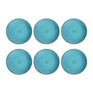 Medard de Noblat - Feeling Turquoise Dessertbord 21 cm (set van 6)