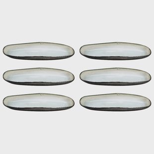 Medard de Noblat - Shadow Nacre Kleine Serveerschaal 23 x 11 cm (set van 6)