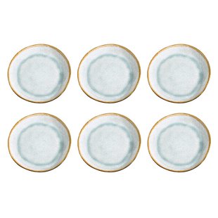 Medard de Noblat - Shadow Aqua Dessertbord 20.5 cm (set van 6)