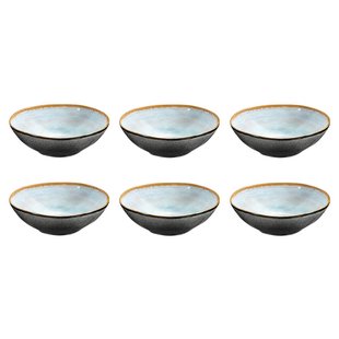 Medard de Noblat - Shadow Aqua Soepkom 19.5 cm (set van 6)