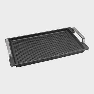 Eurolux Grilplaat met RVS grepen 41 x 24 x 2,5 cm