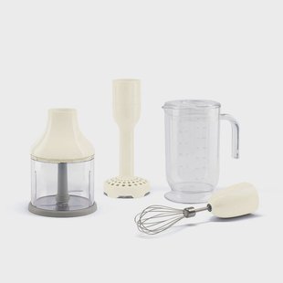 Smeg - Accessoires | 4 accessories set, Crème, Beaker, Chopper, Whisk, Masher