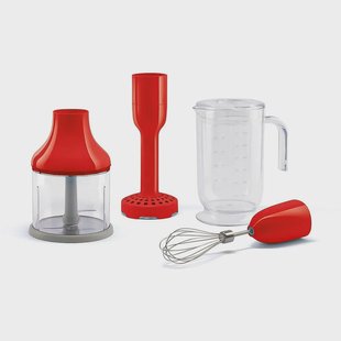 Smeg - Accessoires | 4 accessories set, Rood, Beaker, Chopper, Whisk, Masher