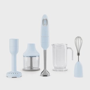 Smeg - Staafmixer | Pastelblauw | Jaren 50 | Staafmixer met accessoires +
