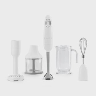 Smeg - Staafmixer | Wit | Jaren 50 | Staafmixer met accessoires +