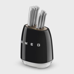SMEG - Messenblok met 6 messen Zwart SMEG - Messenblok met 6 messen Zwart