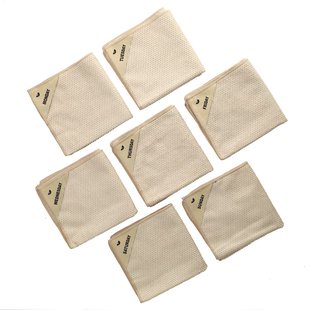 Klud - Microvezel Vaatdoekjes Wafel, 7 stuks, Almond