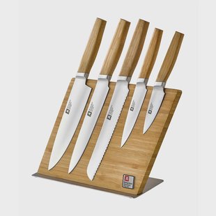Richardson Sheffield - Nomad 5-delige Messenset met Magnetische Messenblok - Bamboe