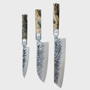 Ame - Japanse 3 delige messenset Rain Pattern