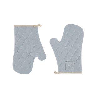 Witloft - Gerecycled Katoen Ovenwanten (2 st.) - Hemelblauw