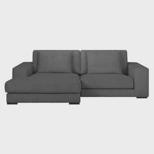 by fonQ Snug 2-zits Hoekbank met Chaise Longue Links - Donkergrijs