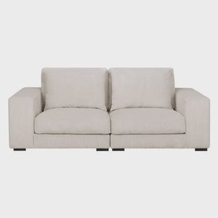 by fonQ Snug 2,5-zitsbank - Rib - Crème