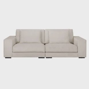 by fonQ Snug 3-zitsbank - Rib - Crème