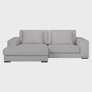 by fonQ Snug 2-zits Hoekbank met Chaise Longue Links - Lichtgrijs