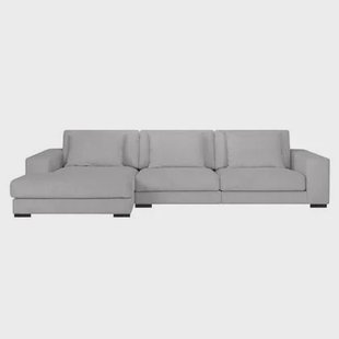 by fonQ Snug 3-zits Hoekbank met Chaise Longue Links - Lichtgrijs