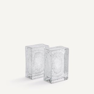 Set van 2 glazen boekensteunen, Diafani