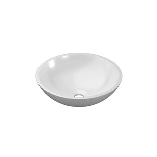 INK Opbouw Waskom Jazz Large Polystone Zonder Kraangat 40x40x12 Glans Wit