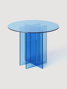 Ronde glazen eettafel Anouk, in verschillende formaten