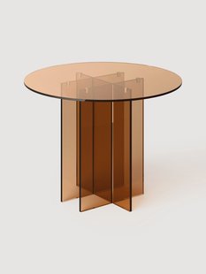 Ronde glazen eettafel Anouk, verschillende formaten