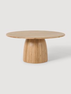 Ronde eettafel Nelly met groefstructuur, verschillende formaten