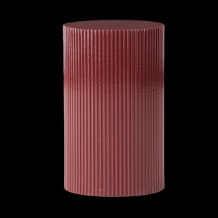Asa houten bijzettafel bordeaux rood - Ø 31 cm