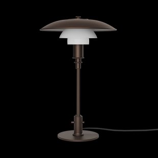 Louis Poulsen PH 3/2 Luna tafellamp Aged brass-opaalglas