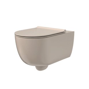 Xenz Gio Wandcloset - vortexspoeling - rimfree - Zand mat AL8803-44