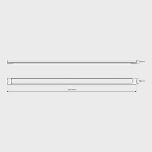 Milagro Lighting LED plafondlamp Batten, lengte 120 cm, aluminium, wit, 4.000 K