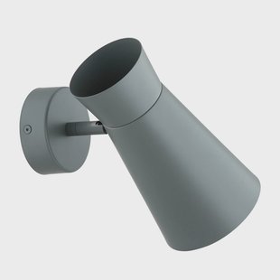 Argon Wandlamp Lotta, saliegroen, spot, staal, verstelbaar