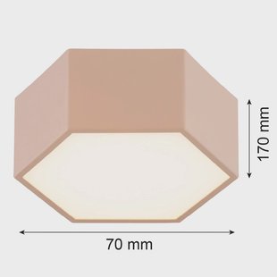 Argon LED plafondlamp Libre, perzikkleurig, staal, 3.000 K