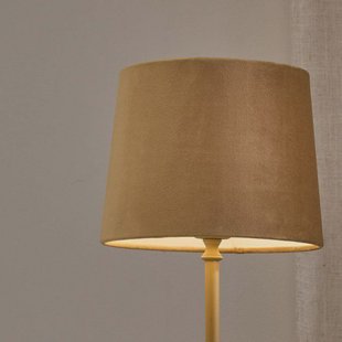 PR Home Tafellamp Tove, geel, hoogte 56 cm, metaal/stof