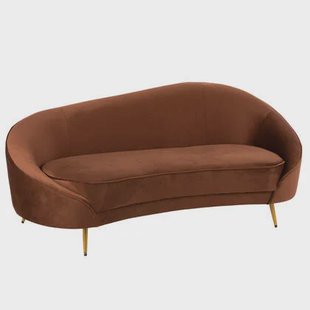 J-Line sofa Elisabeth - textiel|metaal - bruin