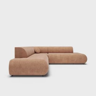 by fonQ Wisp Hoekbank Links/Rechts met Slaapfunctie - Chenille - Terra