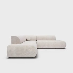 by fonQ Wisp Hoekbank Links/Rechts met Slaapfunctie - Chenille - Greige