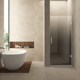 Nisdeur Rechts Wiesbaden Less 70x200 cm 8 mm Nano Spiegelrook- Naar Helder Glas Chroom